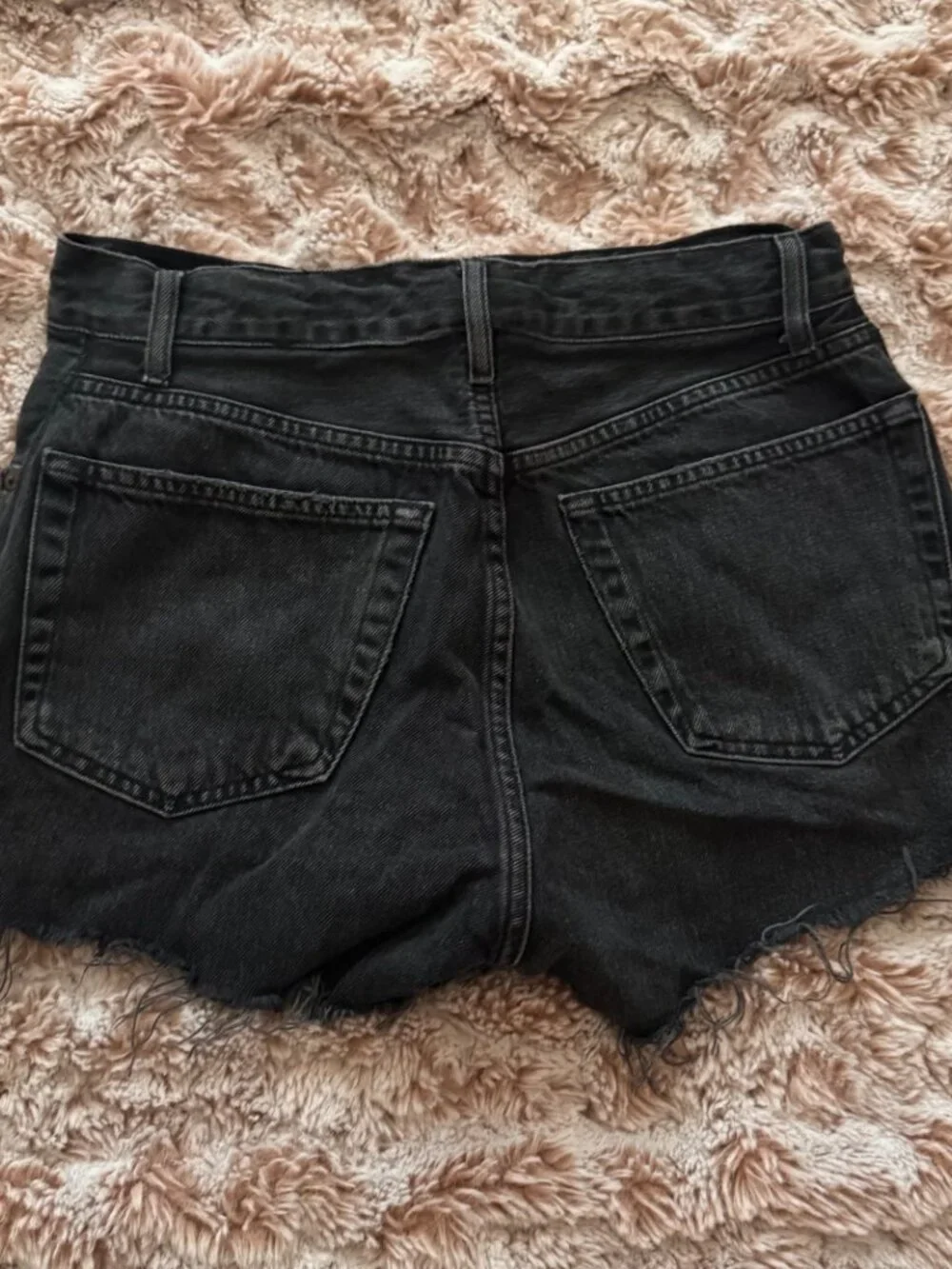 Black Agolde Denim Shorts